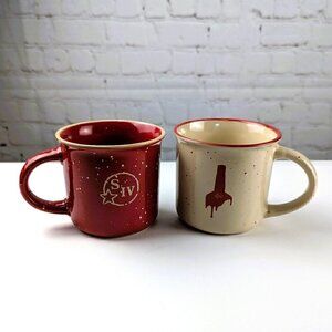 Maker's Mark Whiskey 2pk Speckled Mug Set